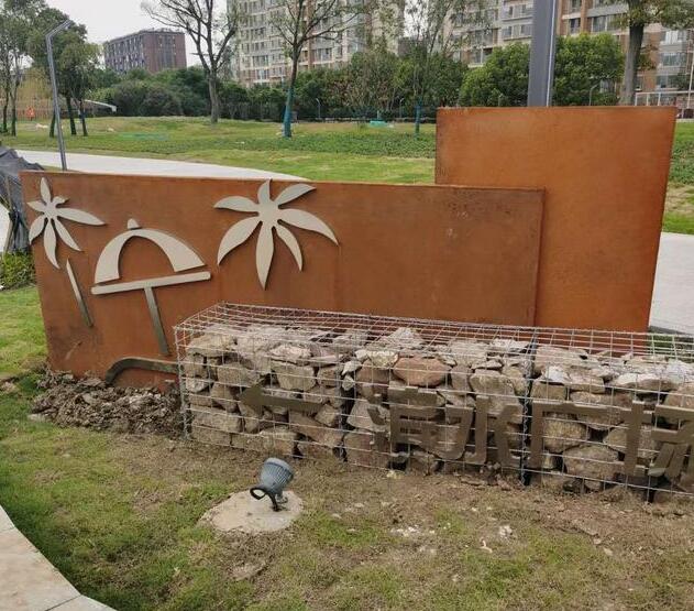 宜秀锈钢板挡土墙
